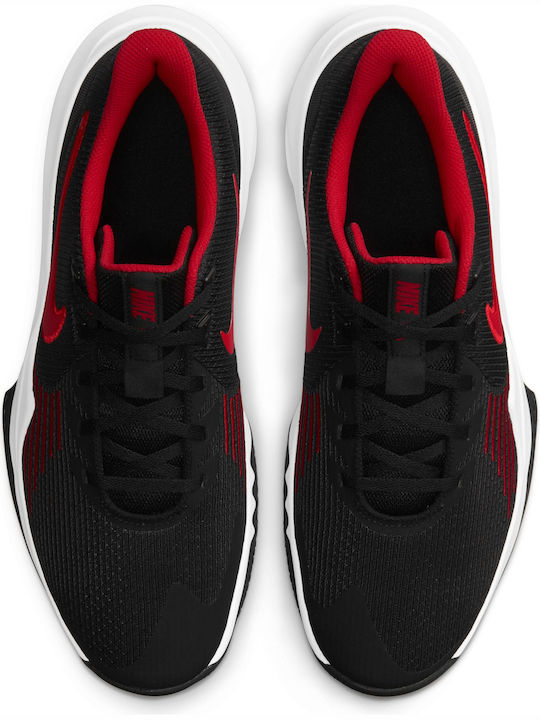 Precision 5 Low Basketball Shoes Black / University Red / White
