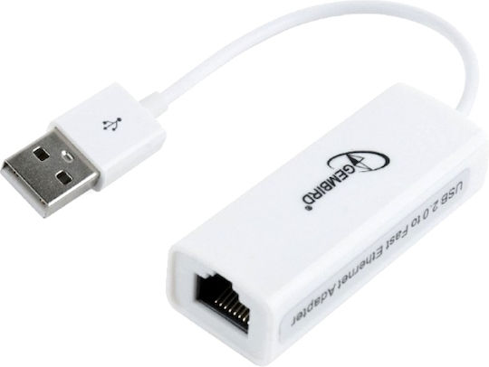 Gembird NIC-U2-02 Αντάπτορας Δικτύου USB με Ενσύρματη Σύνδεση Ethernet