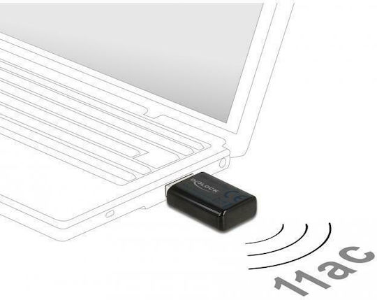 DeLock 12550 Αντάπτορας Δικτύου USB με Ασύρματη Σύνδεση Wi-Fi 1167Mbps