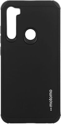 Motomo Tough Armor Synthetic Back Cover Black (Redmi Note 8)