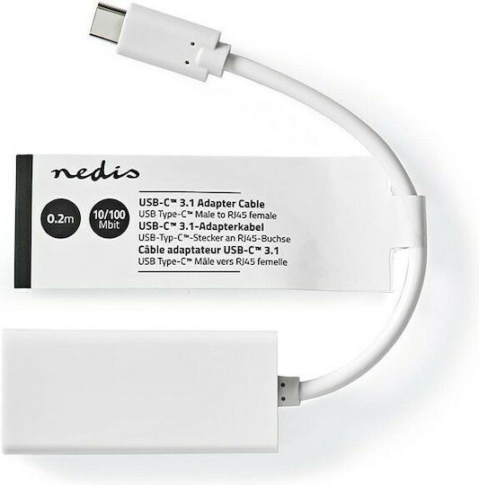 Nedis CCGT64951WT02 Αντάπτορας Δικτύου USB-C με Ενσύρματη Σύνδεση Ethernet