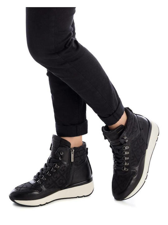 Women's leather sneaker Carmela in black 68114