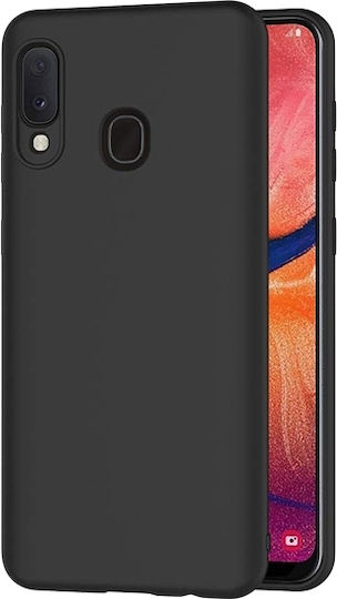 Back Cover Silicon Negru (Galaxy A20e)