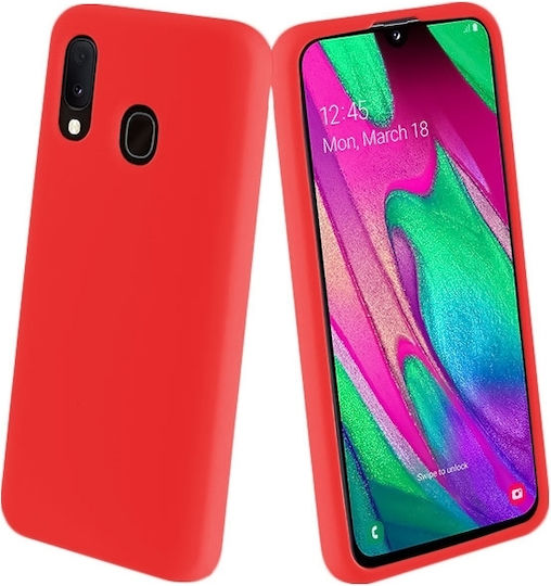 Back Cover Σιλικόνης Κόκκινο (Galaxy A40)