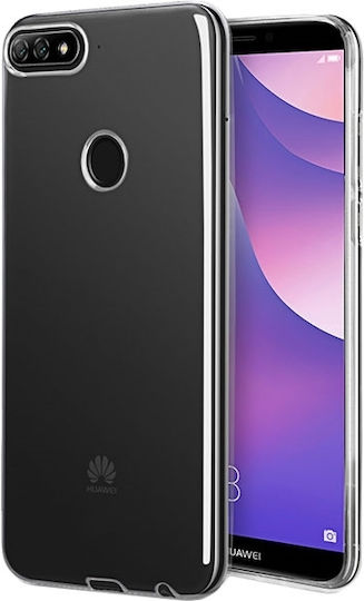 Задна корица Силикон 1.2мм Прозрачен (Huawei Y7 2018/Y7 Prime 2018)