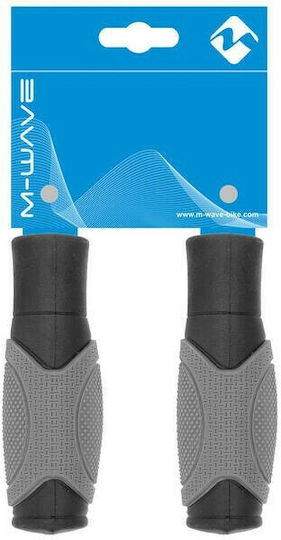 M-Wave Fat Boy 410201 Χειρολαβές Ποδηλάτου σε Μαύρο Χρώμα 125mm από καουτσούκ