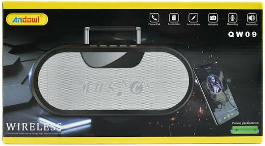 Andowl Q-W09 Ηχείο Bluetooth 10W με Ραδιόφωνο και Διάρκεια Μπαταρίας έως 6 ώρες Μπλε