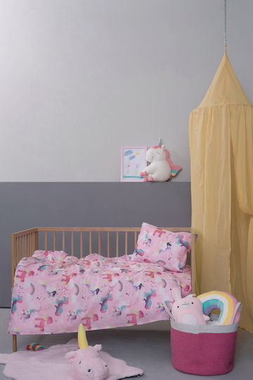 Palamaiki My Kingdom Crib Bumpers Classic Inside Pink 40x210cm