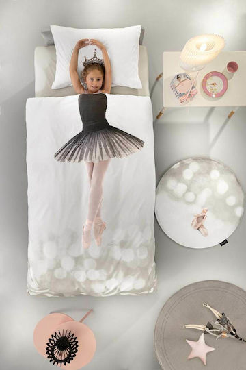 Saint Clair Ballet Детско килимче Бежов Кръгло с диаметър 100см