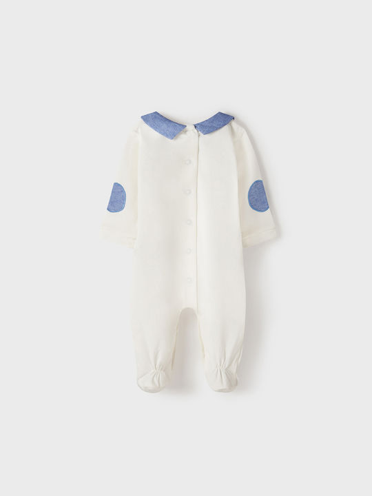 Mayoral Baby Bodysuit Set Long-Sleeved White