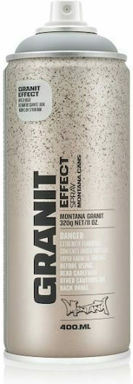 Montana Cans Spray Paint Granite Effect with Matt Effect Grey 400ml