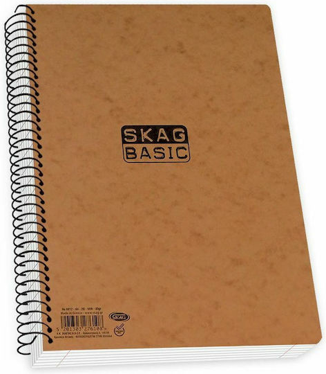 Skag Spiral Ruled Notebook A4 4 Subjects Basic (Miscellaneous Designs/Colors)