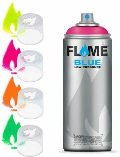 Flame Paint Spray Paint FB Neon Acrylic Fluo Orange 400ml