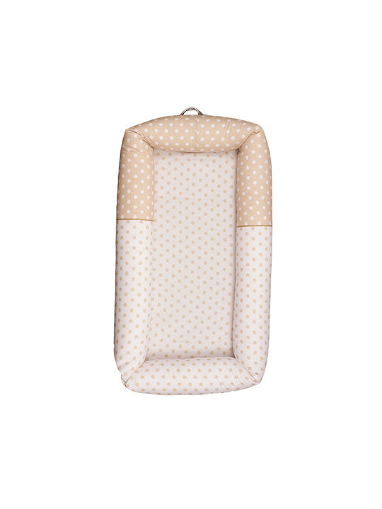 Mother Baby Baby Nest Pillow Νταρτανιάν Beige 90x50εκ.