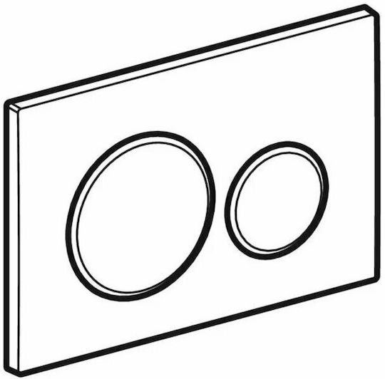 Geberit Sigma 20 Flush Plate Dual Flush White Gold