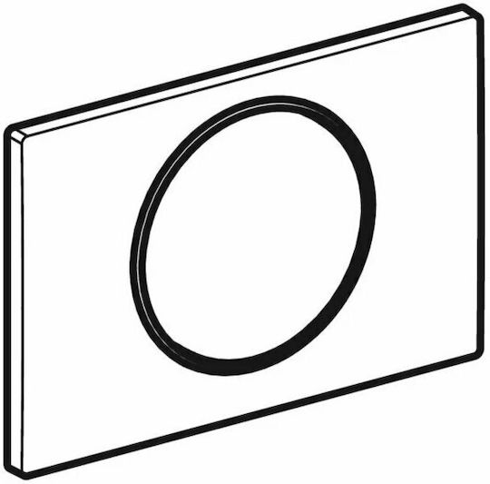 Geberit Sigma 10 Плочка за котлонче Единично промиване Inox