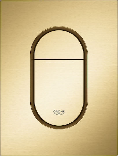 Grohe Arena Cosmopolitan S Flush Plate Dual Flush Brushed Cool Sunrise