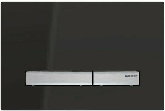 Geberit Sigma 50 Flush Plate Dual Flush Black ABS-Aluminum