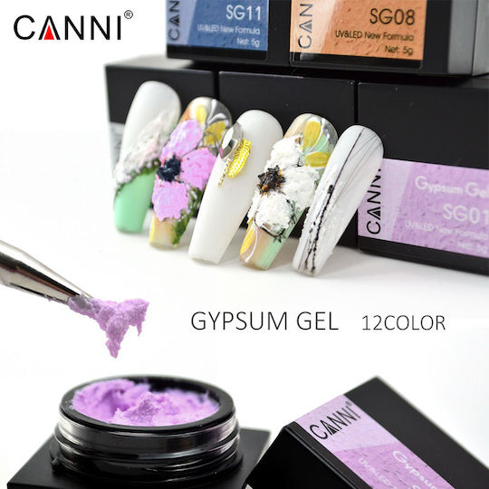 Canni Gypsum SG12 Nail Art Gel Colorful 5gr