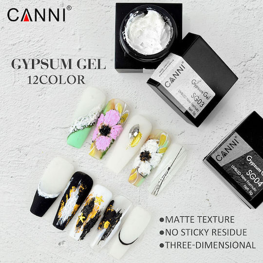 Canni Gypsum SG12 Nail Art Gel Colorful 5gr