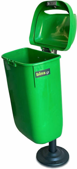 Green City International Plastic Waste Bin 50lt Green