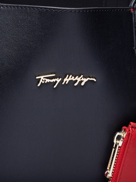 Σετ Γυναικεία Τσάντα Shopper 'Ωμου Navy Μπλε