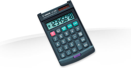 Canon LS-39E Calculator Pocket 8 Digits in Black Color 1pcs