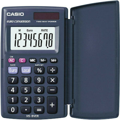 Casio Taschenrechner Herrenuhren 8 Ziffern in Schwarz Farbe