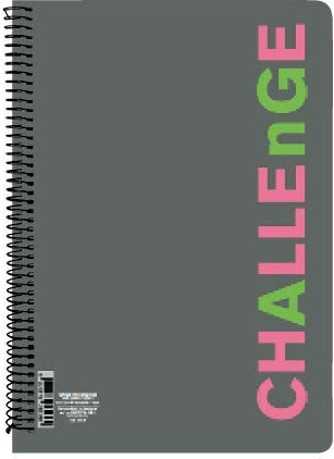 A&G Paper Σπιράλ Τετράδιο Ριγέ Α4 60 Φύλλων 2 Θεμάτων Challenge (Διάφορα Χρώματα)