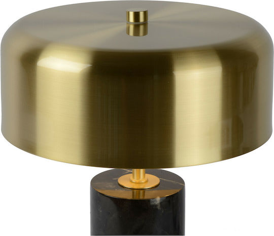 Lucide Lightning Mirasol Κεραμικό Πορτατίφ για Ντουί G9 με Χρυσό Καπέλο και Μαύρη Βάση