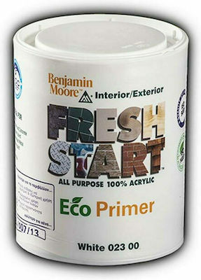 Benjamin Moore 023 Fresh Start Primer Οικολογικό Αστάρι Πολλαπλών Χρήσεων Potrivit pentru Aluminiu / Panouri de gips-carton / Materiale de construcție / Metal / Metale neferoase / Plastic - PVC / Zidărie 3lt