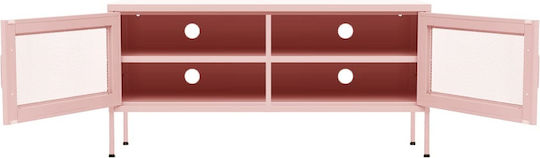 Metal TV Stand Pink M105xD35xH50cm