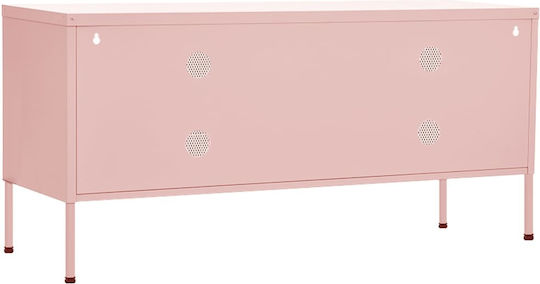 Metal TV Stand Pink M105xD35xH50cm