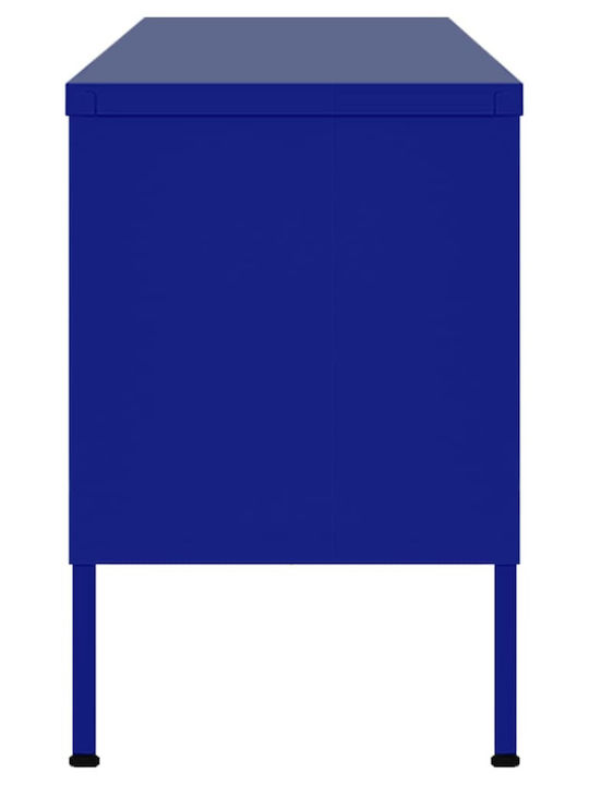 Stand TV Metalic Albastru Naval L105xA35xÎ50cm