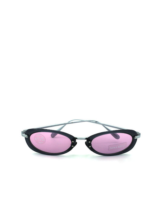 Nina Ricci Sunglasses Gray with Mixed Frame & Purple Lens Nina Ricci Sunglasses Gray with Mixed Frame & Purple Lens