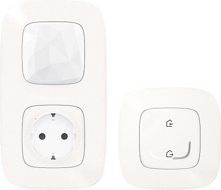 Legrand Valena Allure Connected Starter Pack Einzeln Gemauert Stromsteckdose WLAN Automatische Terminals mit Schalter Weiß 1Stück