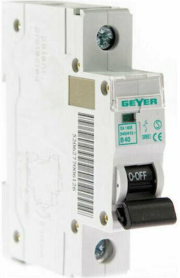 Geyer 1-Pole Automatic Circuit Breaker 40A EA140B