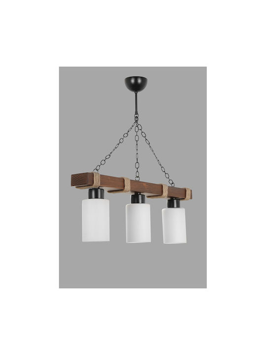 Jasmin 3 Pendant Light Three-Light for Socket E27 White