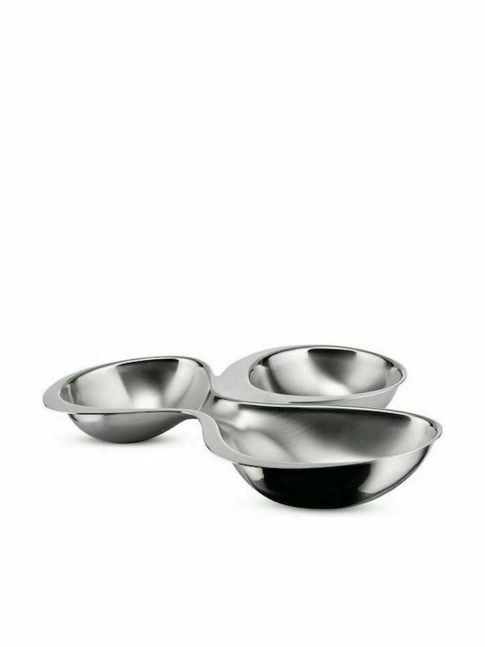 Alessi Babyboop Inox Ορντεβιέρα 3 Θέσεων Ασημί Ø23cm Alessi Babyboop Inox Ορντεβιέρα 3 Θέσεων Ασημί Ø23cm