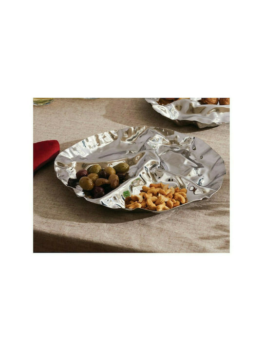 Alessi Pepa Inox Ορντεβιέρα 4 Θέσεων Ασημί Ø32.3xY4cm