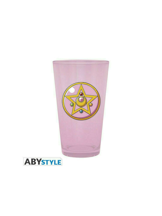 Abysse Sailor Moon Glass Water made of Glass in Pink Color 500ml 1pcs