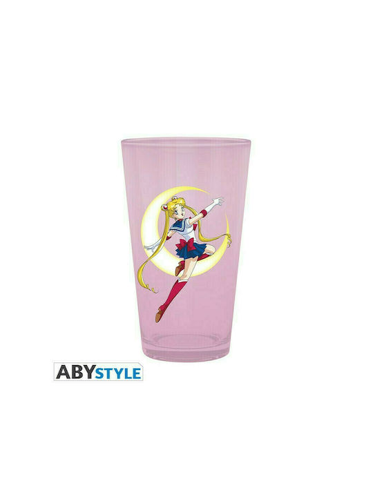 Abysse Sailor Moon Glass Water made of Glass in Pink Color 500ml 1pcs