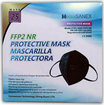 Media Sanex Mască de protecție FFP2 Negru 10buc