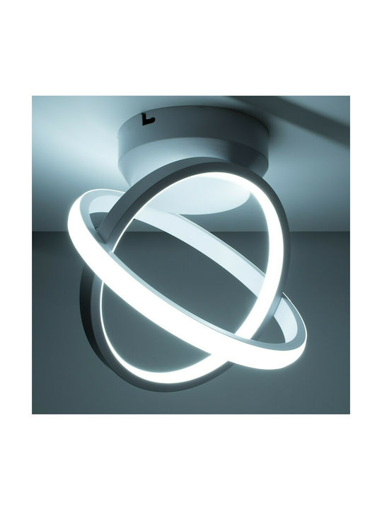 GloboStar Amelia Ceiling Mount Light 16cm White with Integrated LED and Remote Control