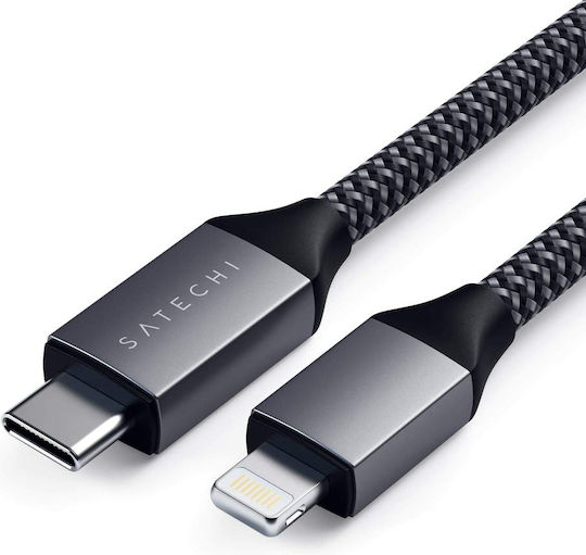 Satechi Braided la Cablu Lightning 29W Negru 1.8m (ST-TCL18M)