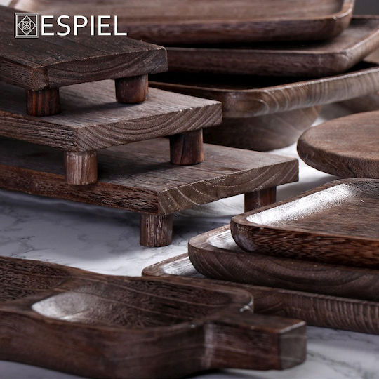 Espiel Wooden Serving Platter 25x25x5cm