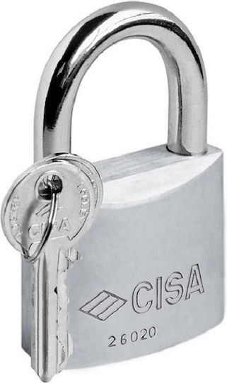 Cisa Стоманено Лукето Заключване на скоба с ключ 60мм Сребрист 1бр