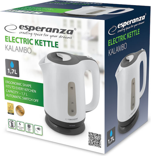 Esperanza Kalambo Електрическа Кана 1.7л 2200W Сива