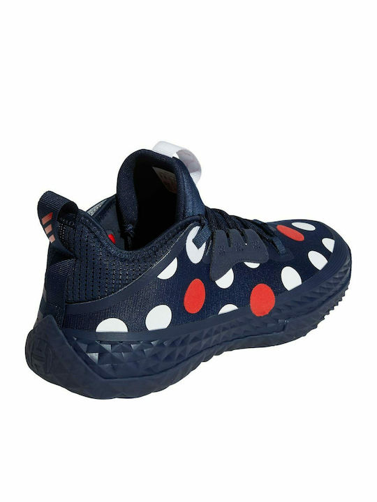 Harden Vol.5 Futurenatural Niedrig Basketballschuhe Team Navy / Cloud White / Vivid Red