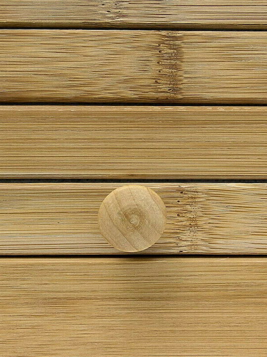 Relaxdays Ψωμιέρα με Καπάκι από Bamboo σε Μπεζ Χρώμα